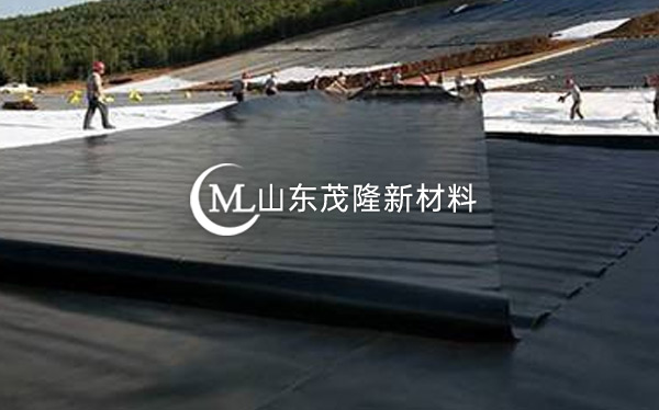 《引江濟淮C001標工區(qū)》土工膜、塑料盲溝施工