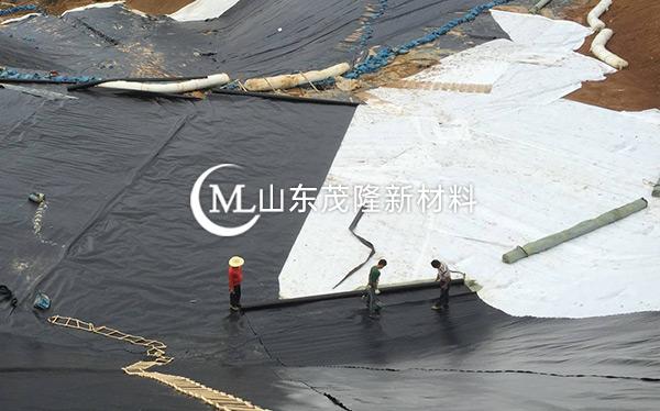 《菏澤曹縣垃圾發(fā)電廠》土工布、土工膜施工